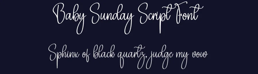 Baby Sunday Script Font by creativeletter — Script Handwritten Font — thumbnail 2