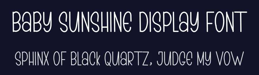Baby Sunshine Display Font by inermediaSTUDIO — Display Font — thumbnail 2