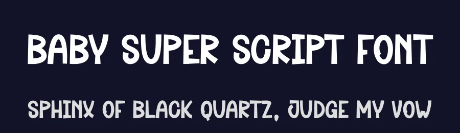 Baby Super Script Font by andikastudio — Display Font — thumbnail 2