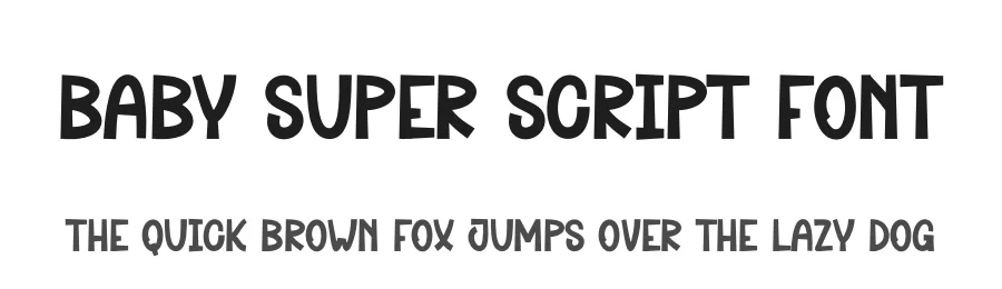 Baby Super Script Font by andikastudio — Display Font