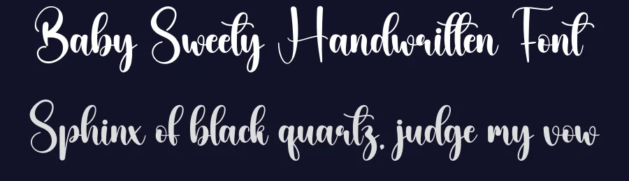 Baby Sweety Handwritten Font by creativeletter — Script Handwritten Font — thumbnail 2