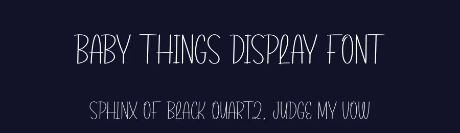 Baby Things Display Font by andikastudio — Display Font — thumbnail 2