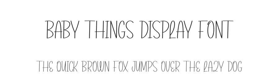 Baby Things Display Font by andikastudio — Display Font