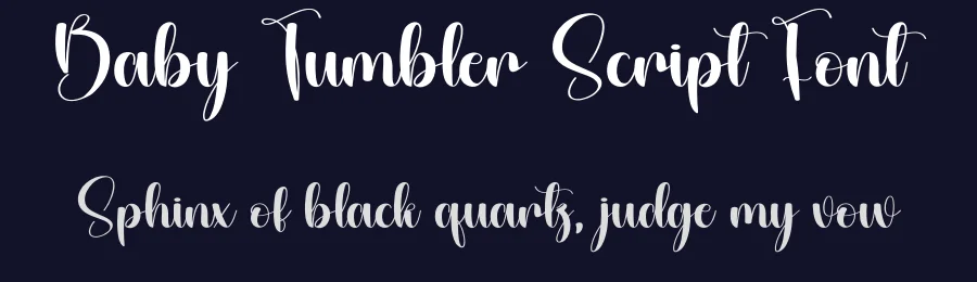 Baby Tumbler Script Font by andikastudio — Script Handwritten Font — thumbnail 2