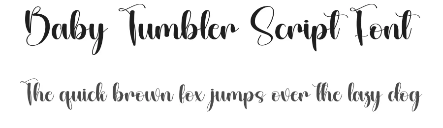 Baby Tumbler Script Font by andikastudio — Script Handwritten Font