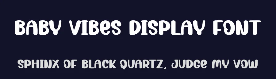 Baby Vibes Display Font by creativeletter — Display Font — thumbnail 2