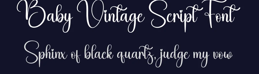 Baby Vintage Script Font by creativeletter — Script Handwritten Font — thumbnail 2