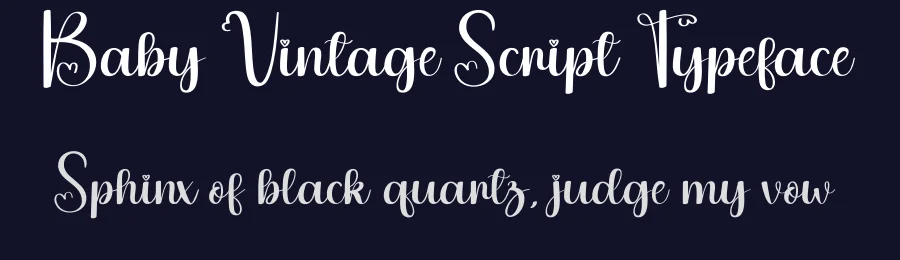 Baby Vintage Script Typeface by creativeletter — Script Handwritten Font — thumbnail 2