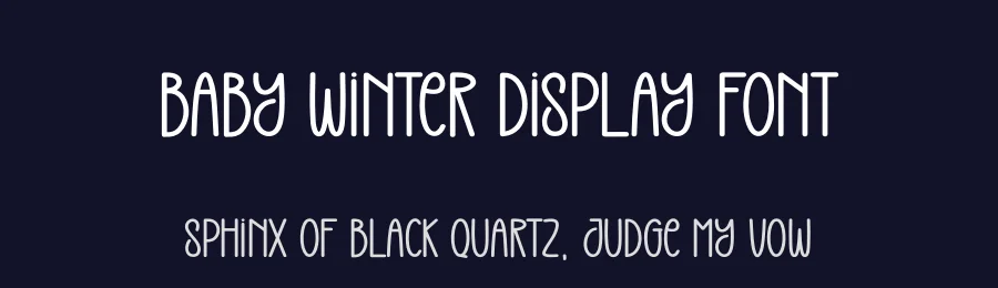 Baby Winter Display Font by Kecimpring — Display Font — thumbnail 2