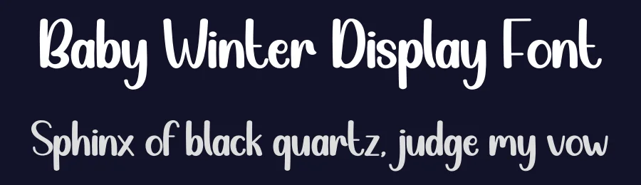 Baby Winter Display Font by andikastudio — Display Font — thumbnail 2