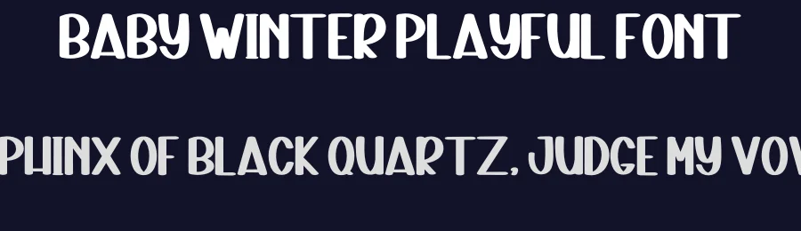 Baby Winter Playful Font by inermediaSTUDIO — Display Font — thumbnail 2