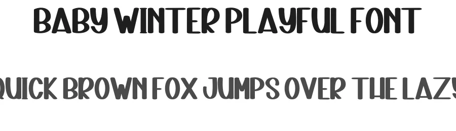 Baby Winter Playful Font by inermediaSTUDIO — Display Font