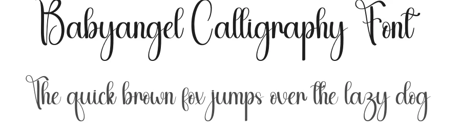 Babyangel Calligraphy Font by andikastudio — Script Handwritten Font
