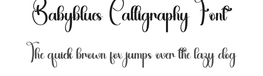 Babyblues Calligraphy Font by andikastudio — Script Handwritten Font