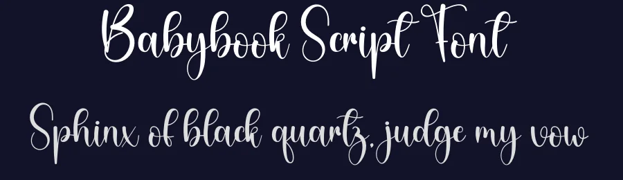 Babybook Script Font by creativeletter — Script Handwritten Font — thumbnail 2