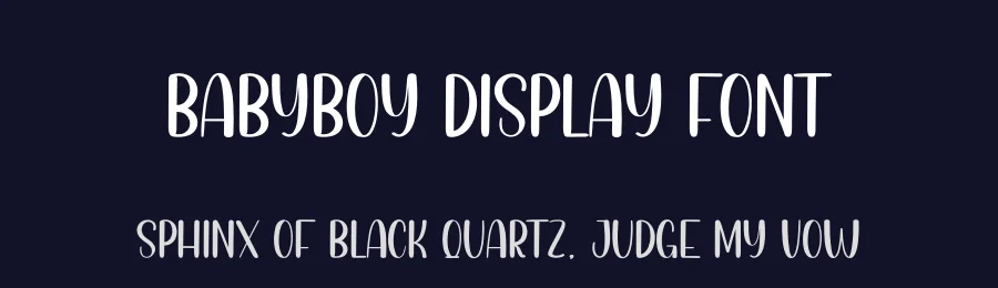 BabyBoy Display Font by andikastudio — Display Font — thumbnail 2