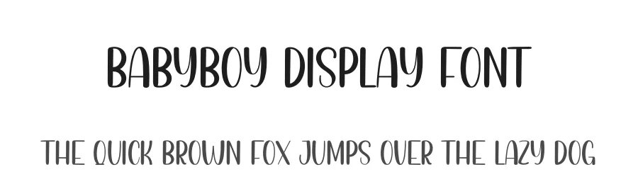 BabyBoy Display Font by andikastudio — Display Font