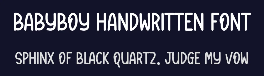 Babyboy Handwritten Font by freshtypeink — Script Handwritten Font — thumbnail 2