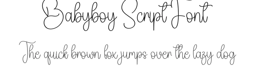Babyboy Script Font by creativeletter — Script Handwritten Font