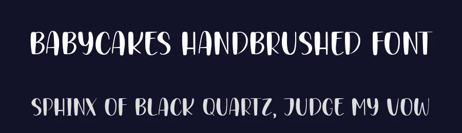 BABYCAKES Handbrushed Font by balpirick — Script Handwritten Font — thumbnail 2