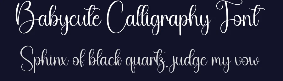 Babycute Calligraphy Font by creativeletter — Script Handwritten Font — thumbnail 2