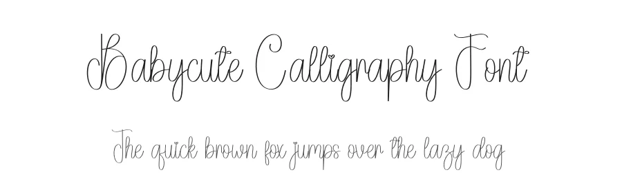 Babycute Calligraphy Font by andikastudio — Script Handwritten Font