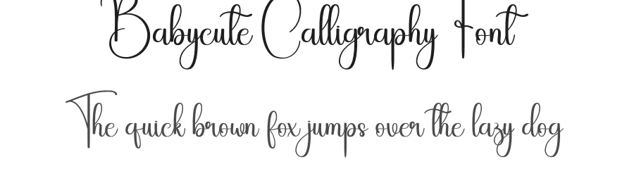 Babycute Calligraphy Font by andikastudio — Script Handwritten Font