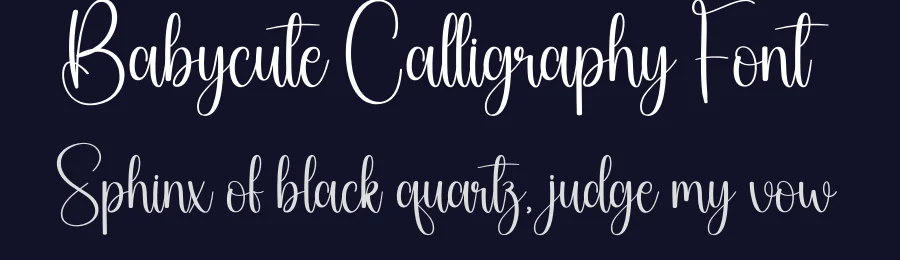 Babycute Calligraphy Font by creativeletter — Script Handwritten Font — thumbnail 2