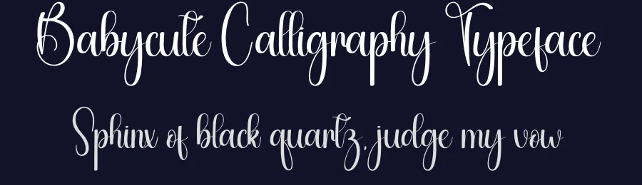 Babycute Calligraphy Typeface by andikastudio — Script Handwritten Font — thumbnail 2