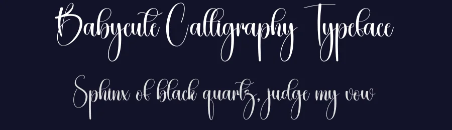 Babycute Calligraphy Typeface by creativeletter — Script Handwritten Font — thumbnail 2