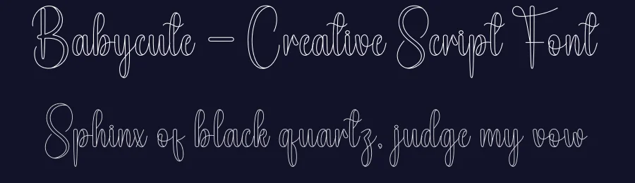 Babycute – Creative Script Font by andikastudio — Script Handwritten Font — thumbnail 2