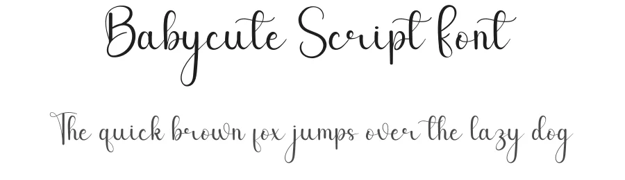 Babycute Script Font by andikastudio — Script Handwritten Font
