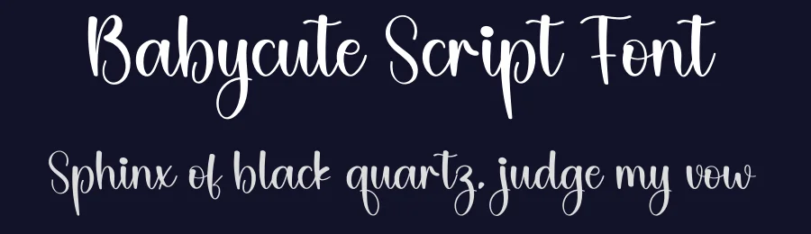 Babycute Script Font by creativeletter — Script Handwritten Font — thumbnail 2