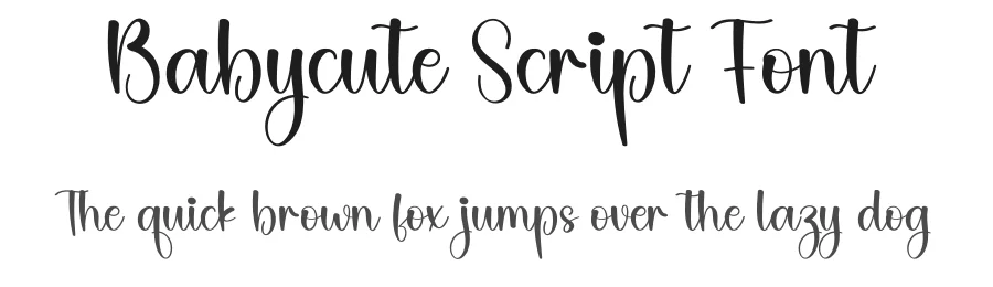 Babycute Script Font by creativeletter — Script Handwritten Font
