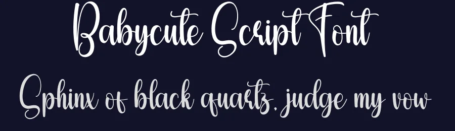 Babycute Script Font by creativeletter — Script Handwritten Font — thumbnail 2