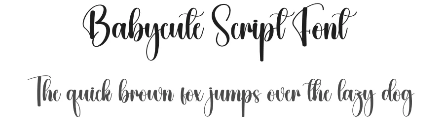 Babycute Script Font by creativeletter — Script Handwritten Font