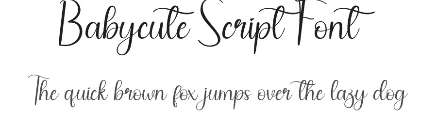 Babycute Script Font by andikastudio — Script Handwritten Font