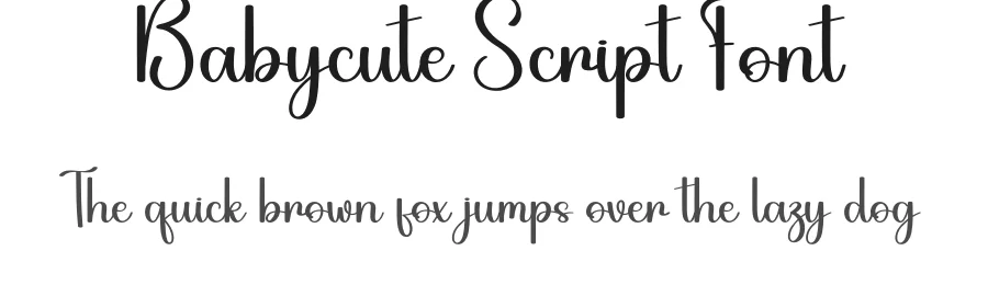 Babycute Script Font by andikastudio — Script Handwritten Font