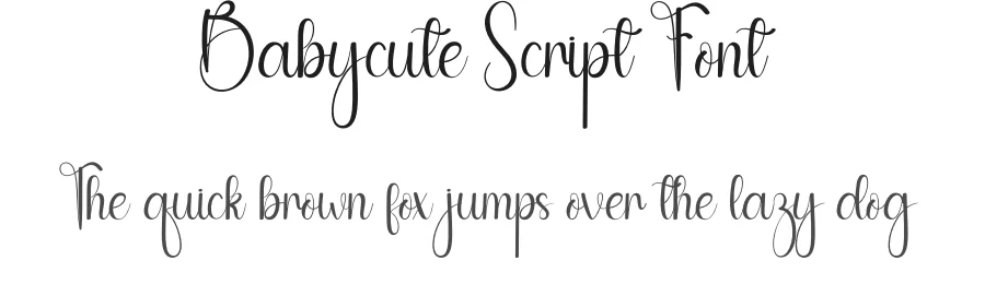 Babycute Script Font by andikastudio — Script Handwritten Font