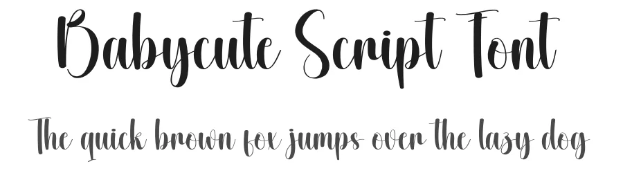 Babycute Script Font by creativeletter — Script Handwritten Font