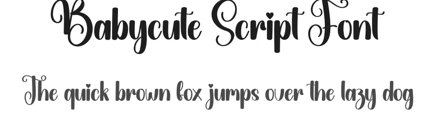 Babycute Script Font by creativeletter — Script Handwritten Font