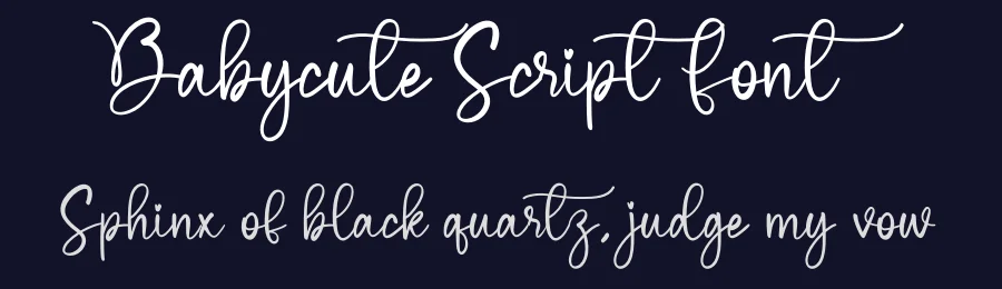Babycute Script Font by creativeletter — Script Handwritten Font — thumbnail 2