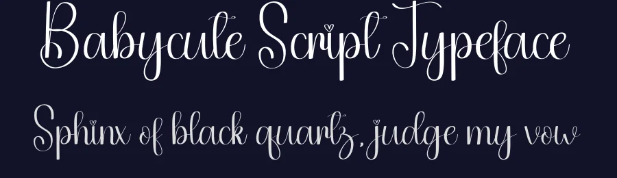Babycute Script Typeface by creativeletter — Script Handwritten Font — thumbnail 2