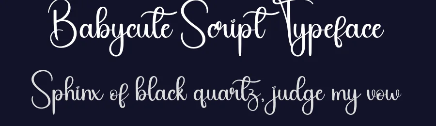 Babycute Script Typeface by creativeletter — Script Handwritten Font — thumbnail 2