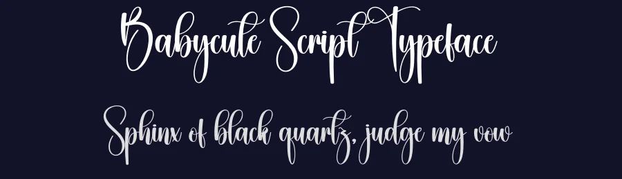 Babycute Script Typeface by creativeletter — Script Handwritten Font — thumbnail 2