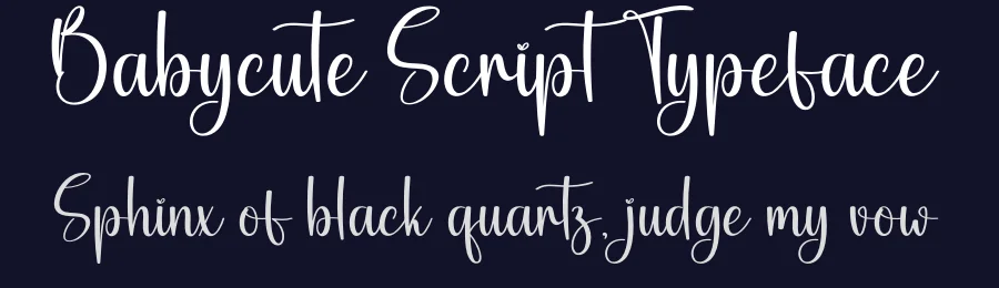 Babycute Script Typeface by creativeletter — Script Handwritten Font — thumbnail 2