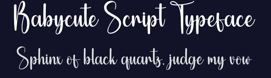 Babycute Script Typeface by creativeletter — Script Handwritten Font — thumbnail 2