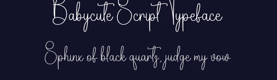 Babycute Script Typeface by creativeletter — Script Handwritten Font — thumbnail 2