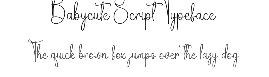 Babycute Script Typeface by creativeletter — Script Handwritten Font