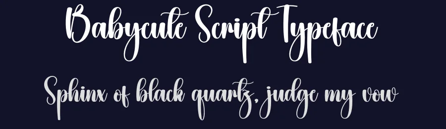 Babycute Script Typeface by creativeletter — Script Handwritten Font — thumbnail 2